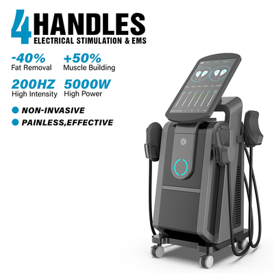 2 Power Supply Ems Sculpting Beauty Machine Dengan 4 Handle Magnetic Stimulator Mesin Membangun Otot Lantai Pelvis